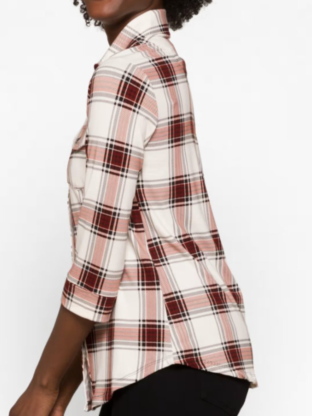 Market & Spruce Women's Perrina Button Down Knit Top - Picture 3 of 3